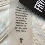 Frye  Women's Cropped Raw-Hem Denim Jacket Off white Size M NWT Jean jacket Photo 6