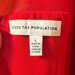 Dress the Population Eden High Neck Halter Bodycon Midi Dress in Rouge Photo 4