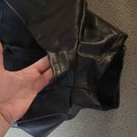 Missguided Black Leather Look Skorts Size 4 Photo 5