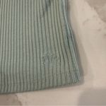 Miss Me Found My Love Knot Ribbed VNeck Tank Top Women’s Size Medium Sage Green Photo 2