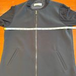 Lola & Sophie Zip Up Jacket Ribbed Sleeves Black‎ Size XS Black Photo 5