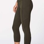 Lululemon Speed Up Crop 21” Legging -Dark Olive Sz 8Like New |Rare 1st Release Photo 0