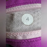 Lululemon  Groovy Run Shorts Women 4 Gray Violet Zip Pocket Inner Briefs Wicking Photo 5