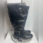 Style & Co  Black Wide Calf Tall Boots 9M MaliAAP Buckle Zip Knee Hig Photo 1