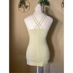 Lululemon Free To Be Tank Slope Stripe Polar Cream Clarity Yellow Size 4 Photo 1