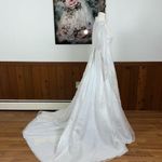 Pretty Vintage 1960s Organza Wedding Gown White Size 10 Photo 4