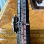 Natural Tanzanite Sapphire Sterling Silver Cocktail Ring Size 9 Photo 7