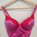 Juicy Couture  Pink Satin corset bra y2k size 36C Photo 2