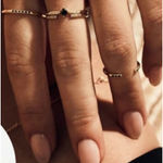 Boutique Dainty Black Onyx Yellow Gold Ring |‎ Gold S925 Photo 5