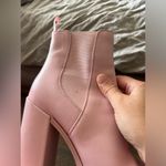 Steve Madden  Pink Leather Triple platform Boots Photo 5