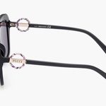 Emilio Pucci 58mm Butterfly Sunglasses Shiny Black Smoke Photo 4