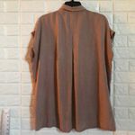 Griffin Paris oversized tunic top with belt loop Women’s Size L Large Tan Photo 8