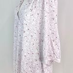 Melrose and Market New Floral Print 3/4 Sleeve Popover Blouse White Multi Photo 9