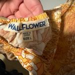 Wallflower Yellow Floral Dress Orange Size L Photo 2