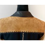 Alberto Makali Vintage  Patchwork Animal Print Blazer Top Set 6 Suede Leather Photo 5