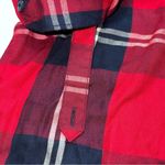 Woolrich  plaid flannel collared long sleeve button down red blue small Photo 7