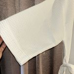 NWT Turquas Size L White Waffle Knit Robe Size L Photo 9