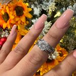 JEULIA two tone round cut silver ring set ✨ Photo 6