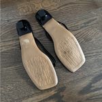 Amazon black square toe kitten heel thong sandals size 8 Photo 1