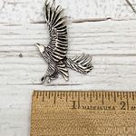 Vintage Signed Sterling Eagle Pendant Necklace Photo 6