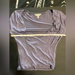 Cape Juby  Purple Long Sleeve Criss Cross Wrap V-Neck Women’s Shirt Sz M EUC Photo 4