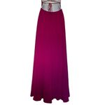 Lulus Strappy to be Here Maxi Dress Sz Small Fuchsia Corsette Apron Neck Prom Photo 12