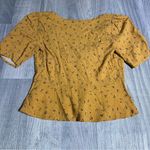 Urban Outfitters  Yellow Floral Button-Up Women's Top; medium Photo 6
