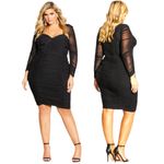 City Chic  Sexy Bustier Dress Black‎ Size L/20 Photo 1