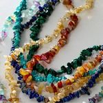 Free People NWT  Single Strand Beaded Necklace Blue Photo 4