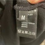 Sessùn+ Black Patterned Short Sleeve Casual DRAWSTRING waist Dress Basic Size M Photo 9