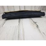 Jenny Tee Solid Black Embellished Shoulder Bag Women's Purse Photo 4