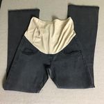 Kimi + Kai Maternity Jeans Women Sz. 28x33 NWT Grey/ Nude panel Flare Leg (FLAW) Photo 3