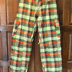 Burton  Stow Cargo Pant Lined Ski Snow Board Tartan Pants Womens Size S Small Photo 0