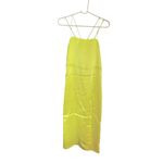 ZARA  Satin lime green dress Xs Photo 1