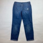 Ashley Mason Ripped Distressed Raw Hem Crop Jean Photo 2