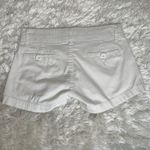 American Vintage White Y2K Low Waist Shorts White Chino Stretch Cotton Sz 1 Photo 1