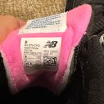 New Balance  Black and White Sneakers with Pink Accents Photo 2