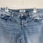 Free People We The Free Jeans Womens 29 Medium Wash Cotton Mid Rise Button Fly Straight Photo 2