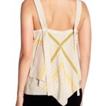10 Crosby Derek Lam Silk Animal Print Tier Handkerchief Tank Top in Taupe/Gold Size 2 Photo 1