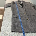 Sophie Schnoor Gray Plaid Women's Blazer 2 Button Oversized Fit Size XS Career Photo 5