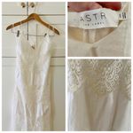 ASTR The Label Cotton & Bohemian Tassel Tie Lace Maxi Dress, Off-White sz. XS Photo 9
