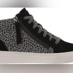 Aqua College Womens Guliette Leopard Sneaker Sz 8 Black Photo 5