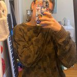 Dockers Brown Checkered Crewneck Photo 1