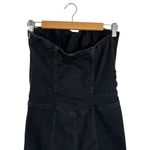 ZARA Strapless Black Denim TRF Stretchy Jumpsuit Size Large 8197/249 Photo 9