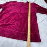 Karen Scott  sport size L burgundy velvet top. Photo 5