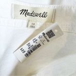 Madewell NWT Denim Square Neck Sleeveless Mini Dress in Tile White Size 14 Photo 8
