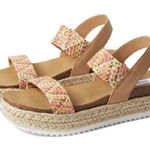 Steve Madden Sandals Womens Size 8 Multicolor Slip On Ipen Toe Platform Photo 0