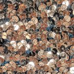 Jenni & Lizzi Sequin Jacket Bronze Metallic Open Front Hand Sewn Theatre Holiday Brown Size M Photo 10