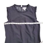 J.Crew  Black Ruffle Neck Suiting Dress Size: 0 NEW Photo 4