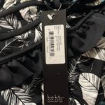 Nicole Miller  Black and White Leaf Print Swimsuit Size 6 Photo 10
